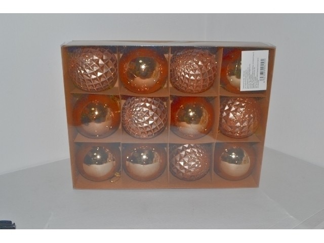 Набор шаров  в коробке 12 шт  / 8 см. LRE8012-183/01